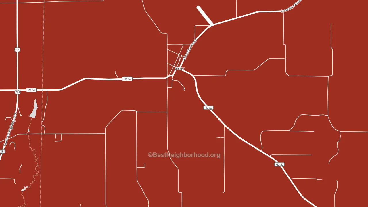 76490, TX block-group political-lean map