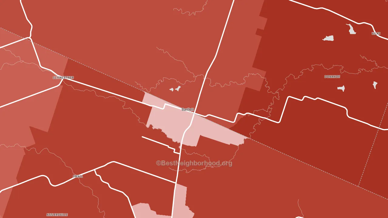 76511, TX block-group political-lean map