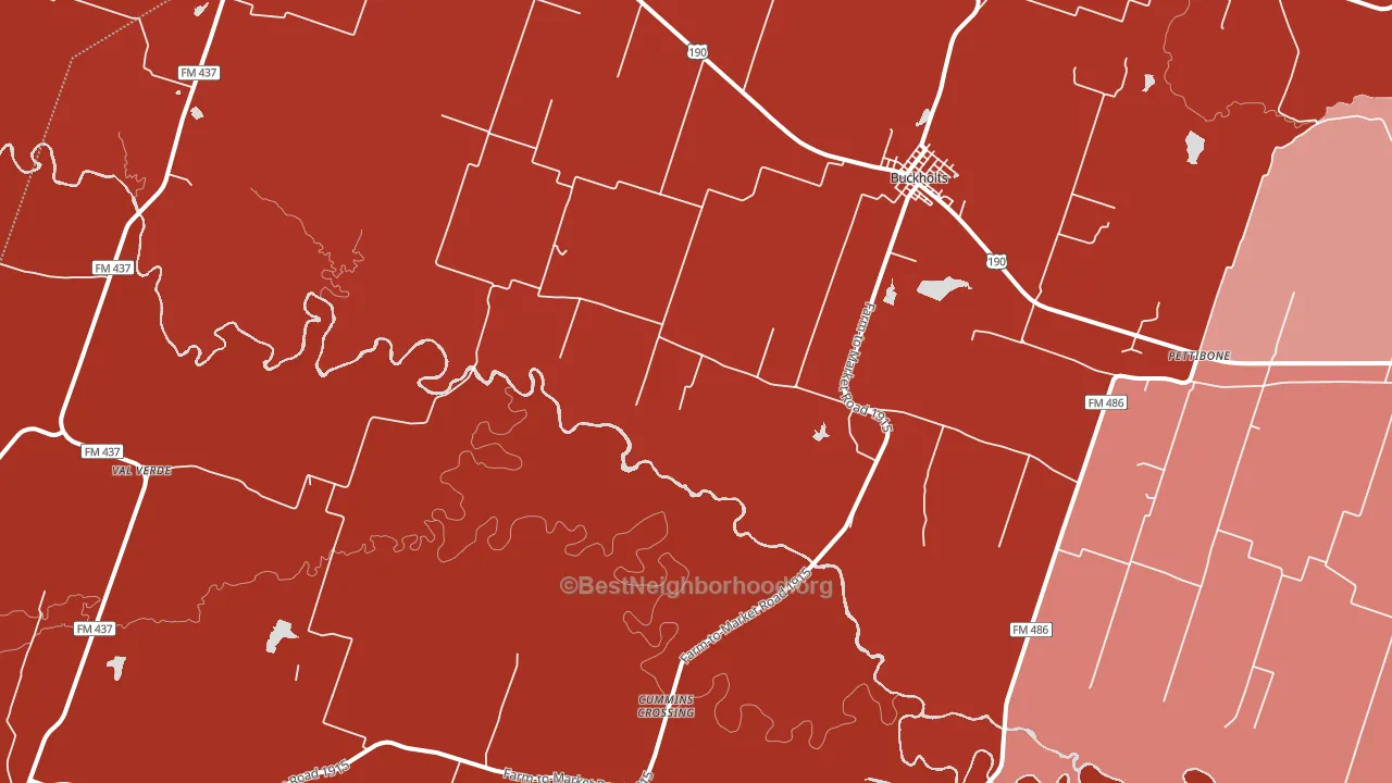 76518, TX block-group political-lean map