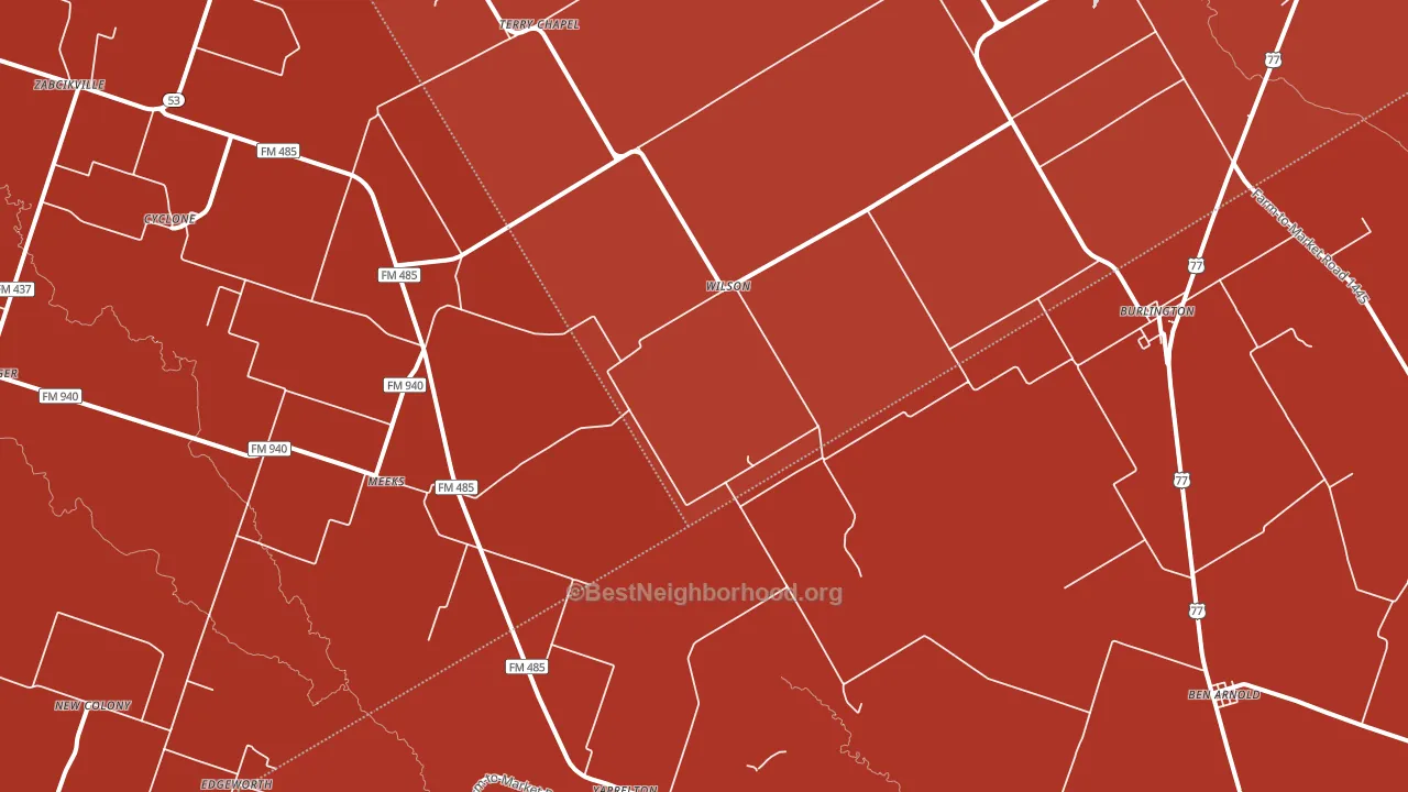 76519, TX block-group political-lean map