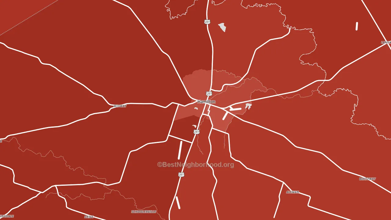 76531, TX block-group political-lean map