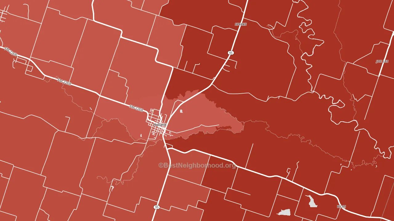 76534, TX block-group political-lean map