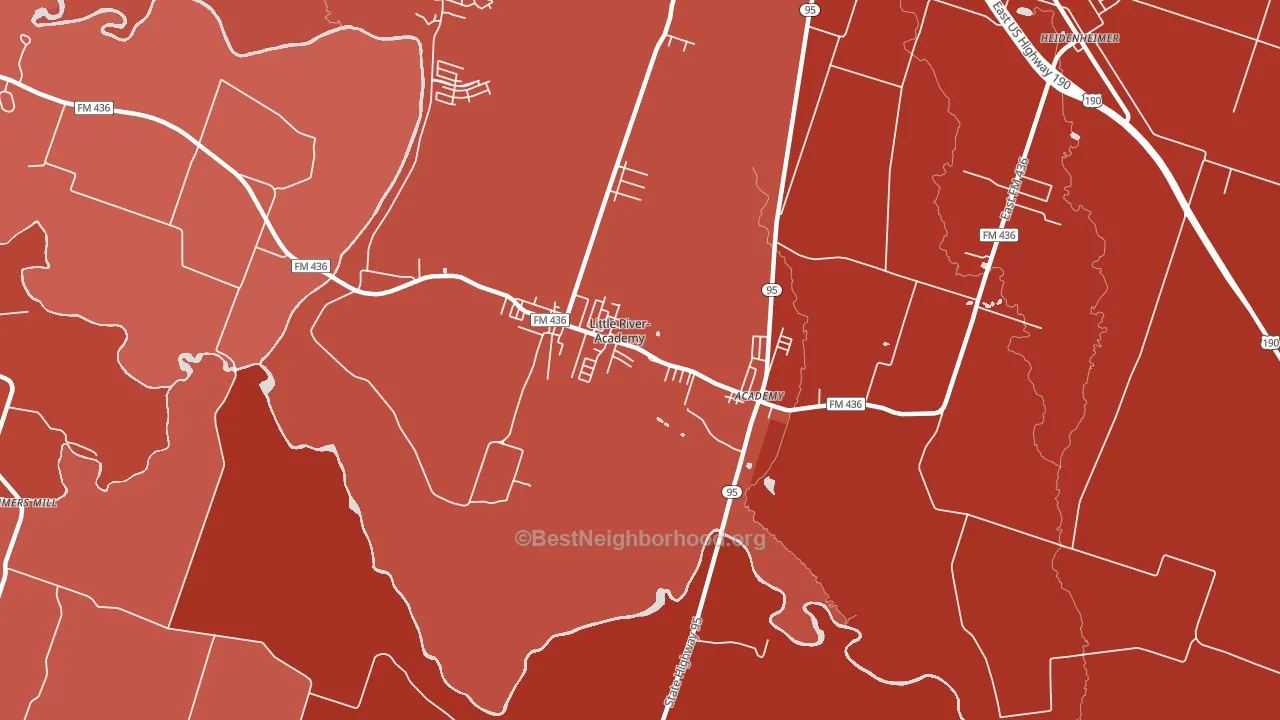 76554, TX block-group political-lean map