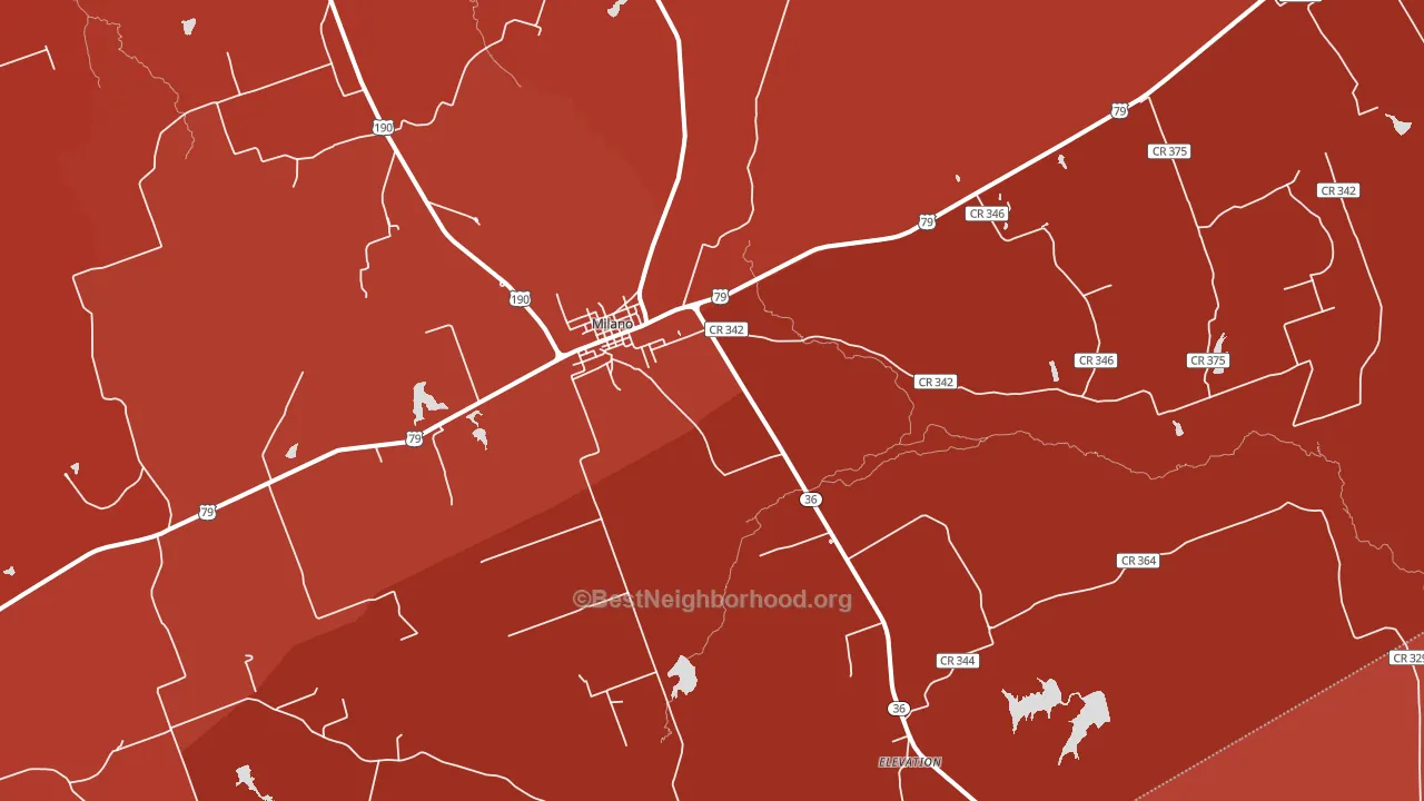 76556, TX block-group political-lean map
