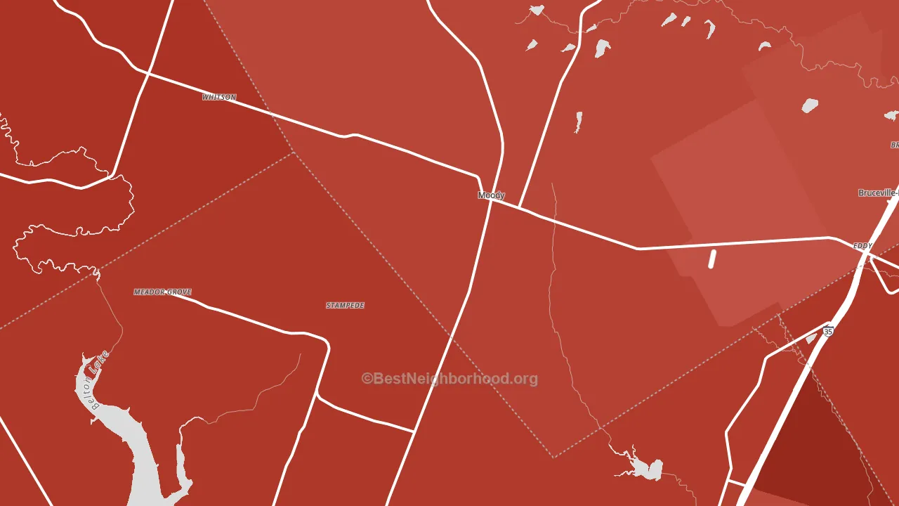 76557, TX block-group political-lean map