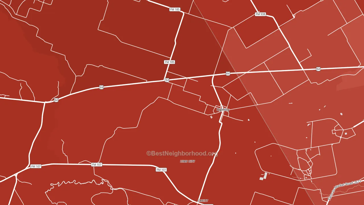 76561, TX block-group political-lean map