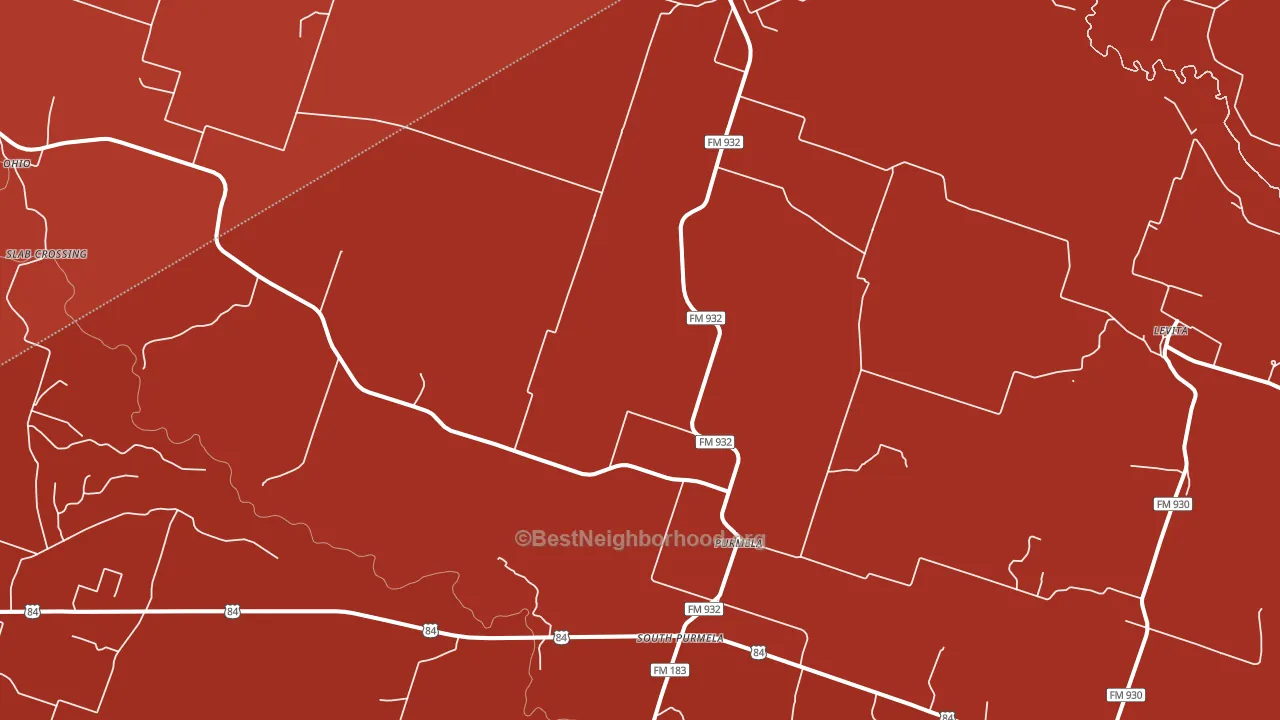 76566, TX block-group political-lean map