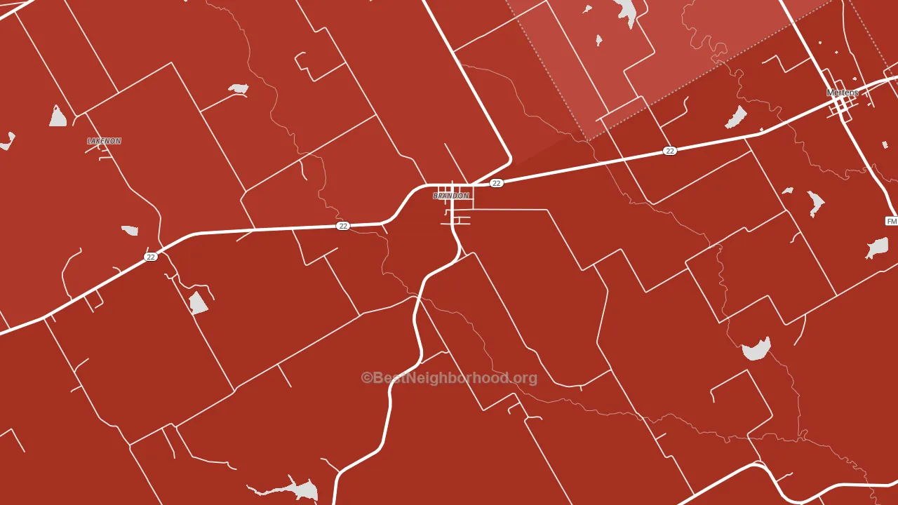 76628, TX block-group political-lean map