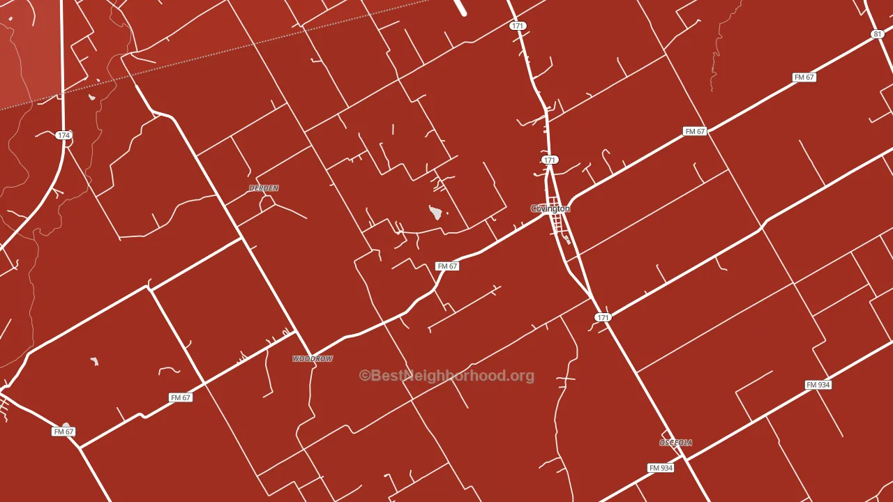76636, TX block-group political-lean map
