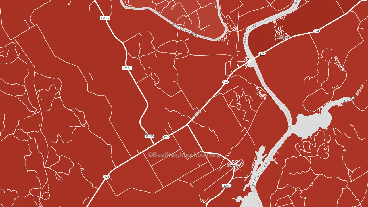 76652, TX block-group political-lean map