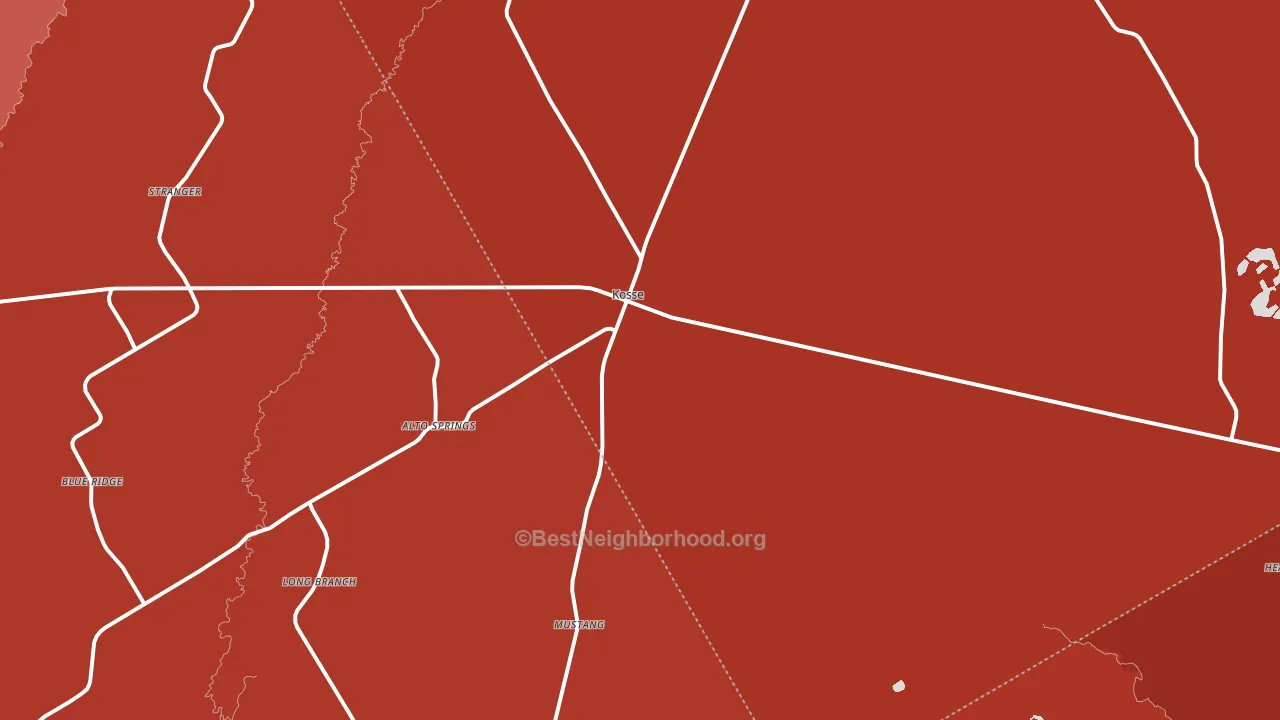 76653, TX block-group political-lean map