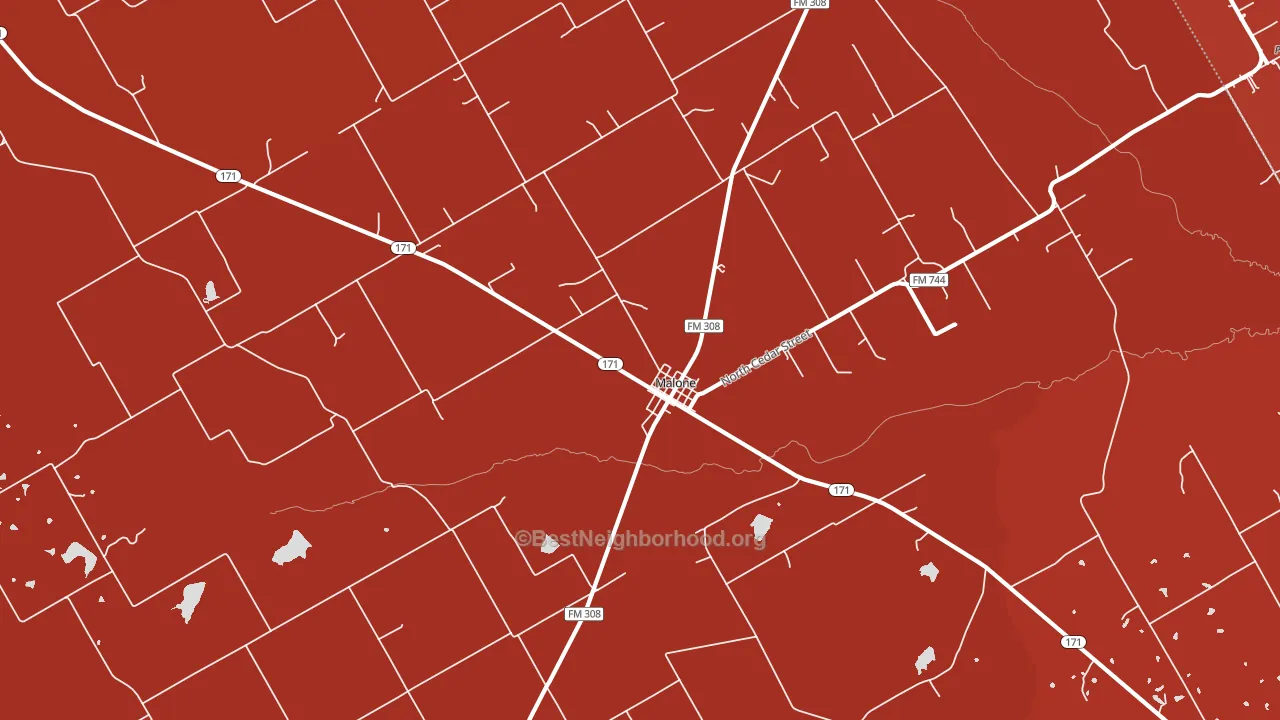 76660, TX block-group political-lean map