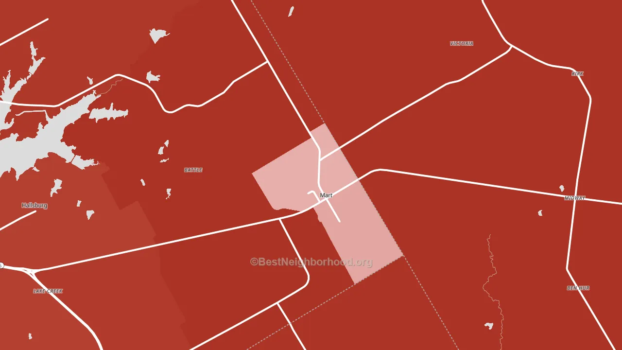 76664, TX block-group political-lean map