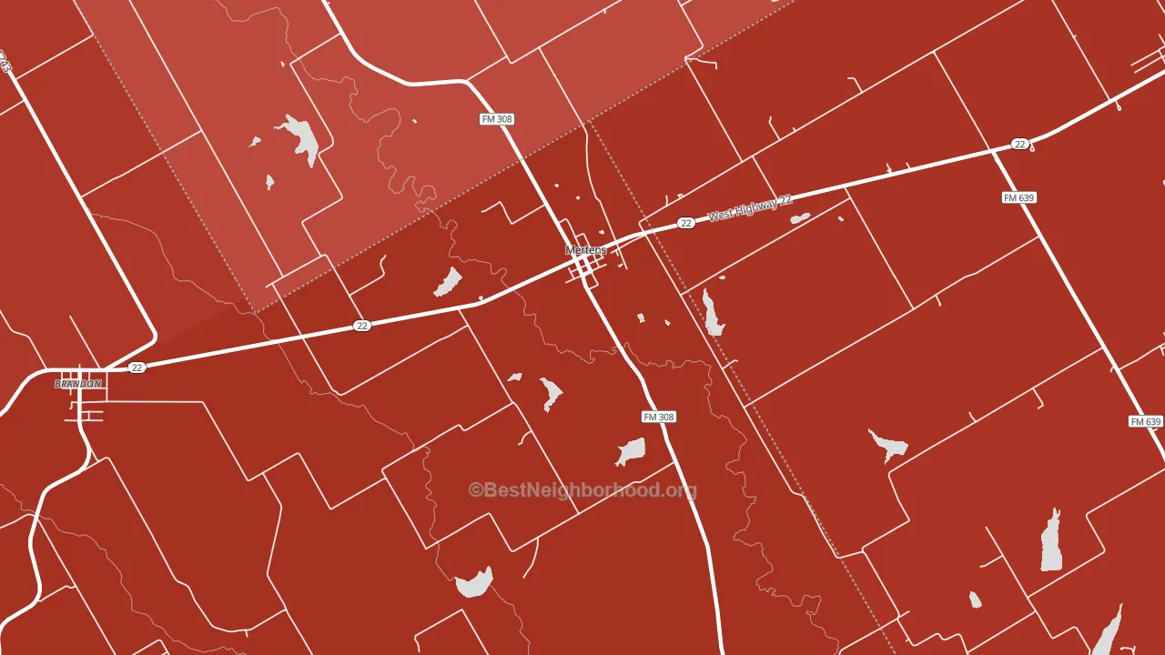 76666, TX block-group political-lean map