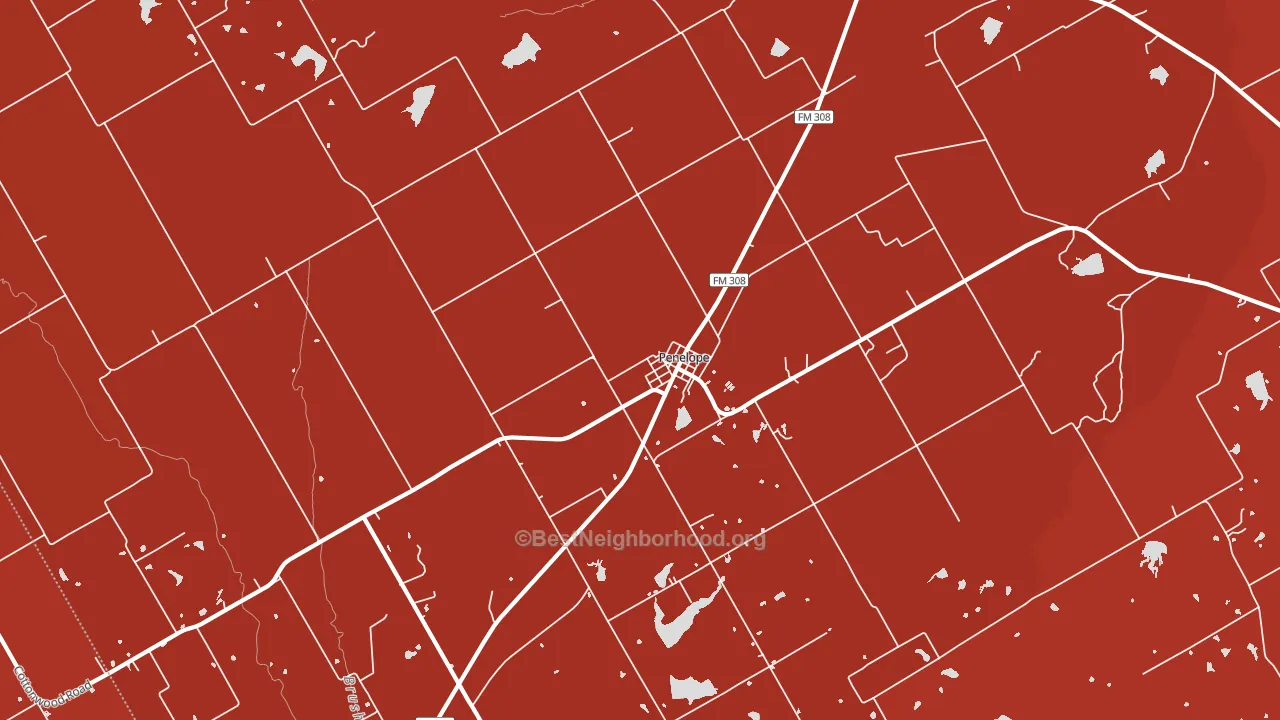 76676, TX block-group political-lean map