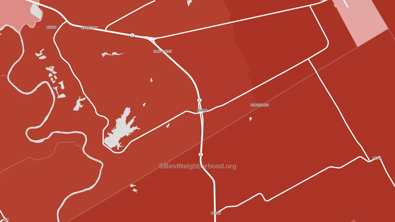 76682, TX block-group political-lean map