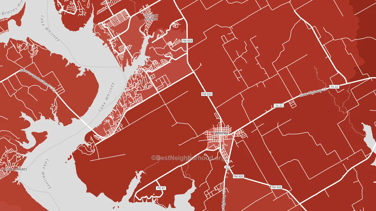 76692, TX block-group political-lean map