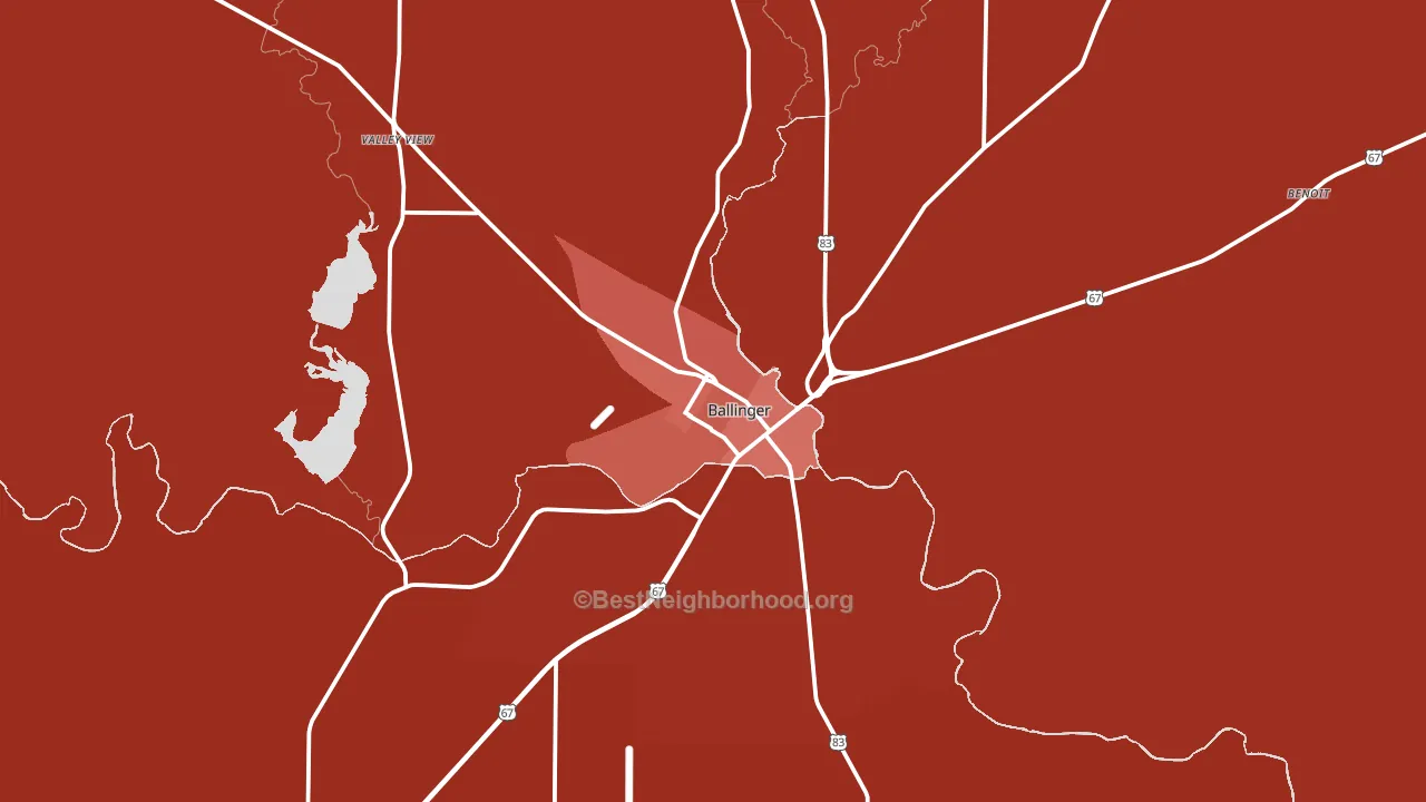76821, TX block-group political-lean map
