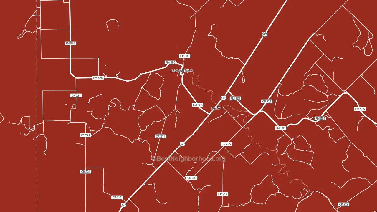 76827, TX block-group political-lean map