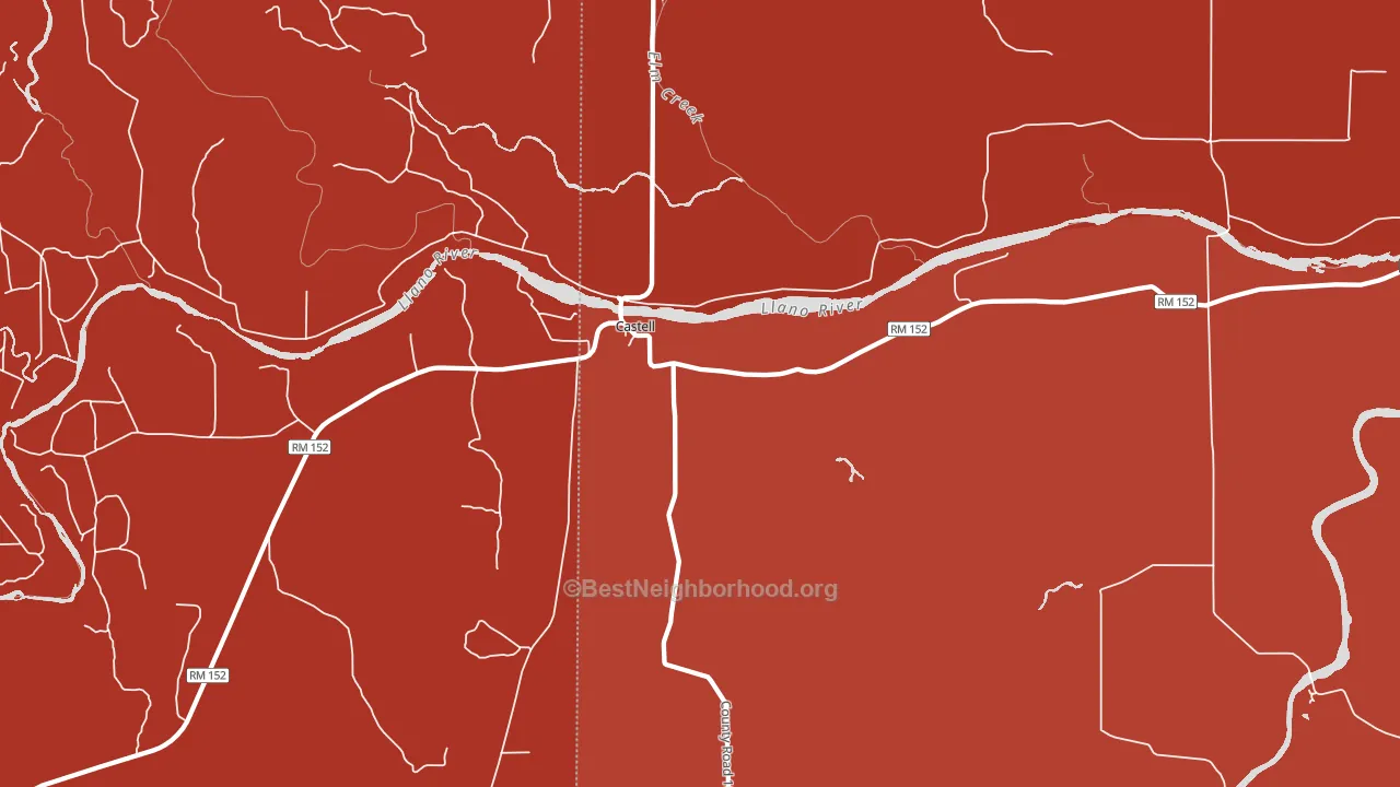 76831, TX block-group political-lean map