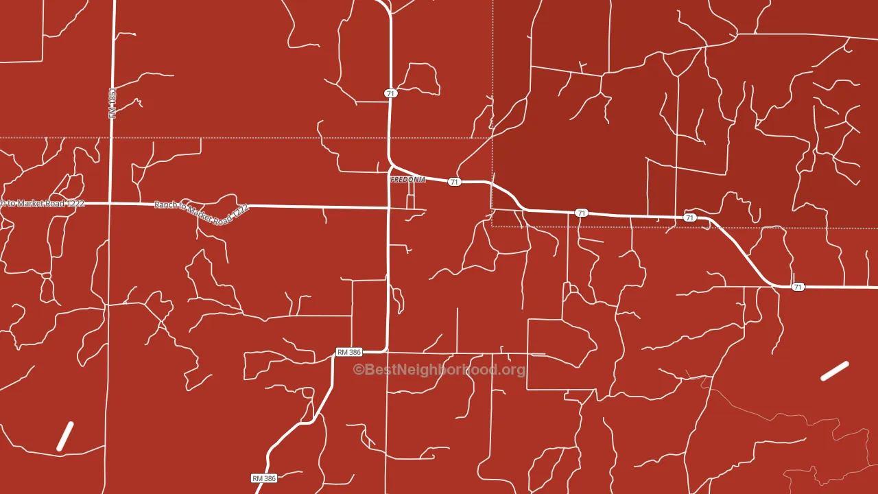76842, TX block-group political-lean map