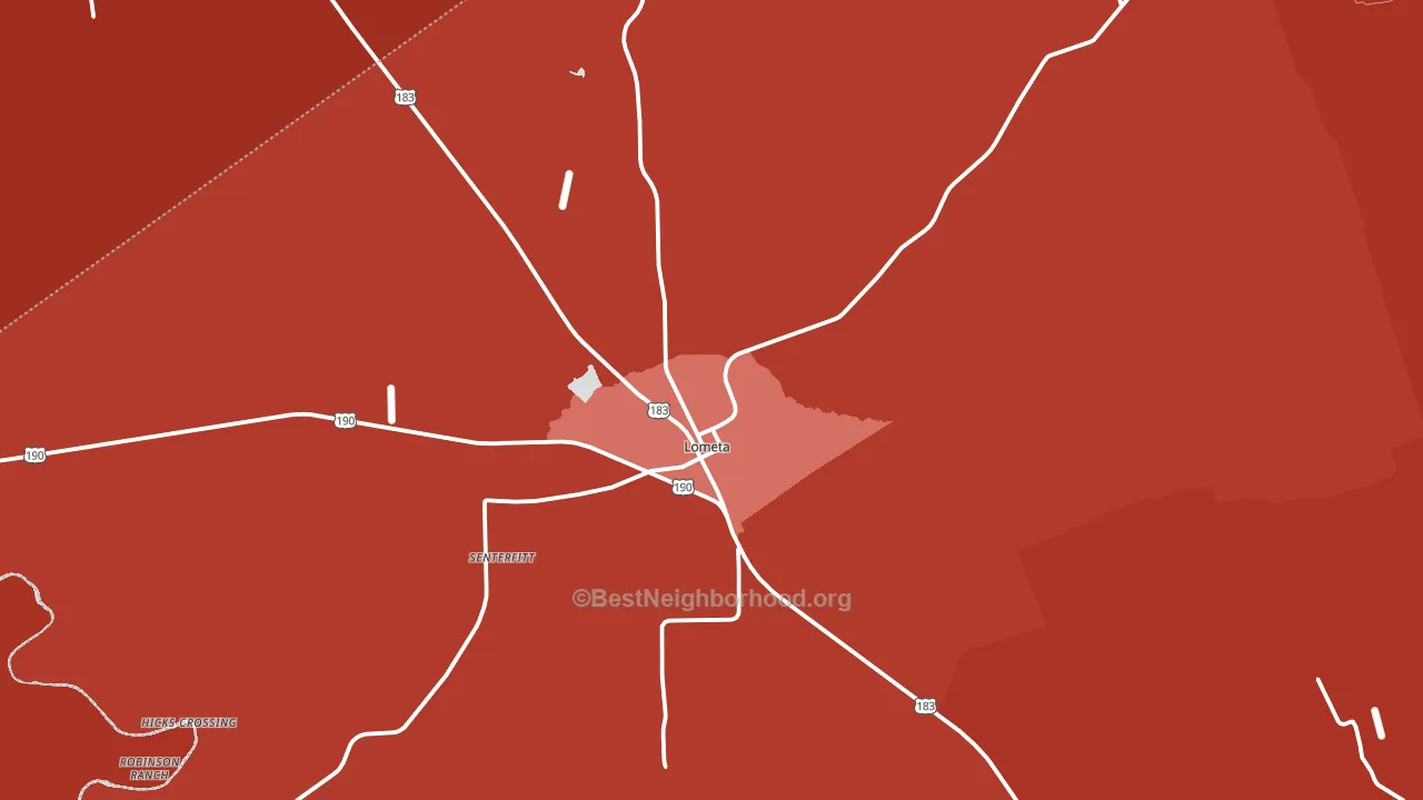 76853, TX block-group political-lean map