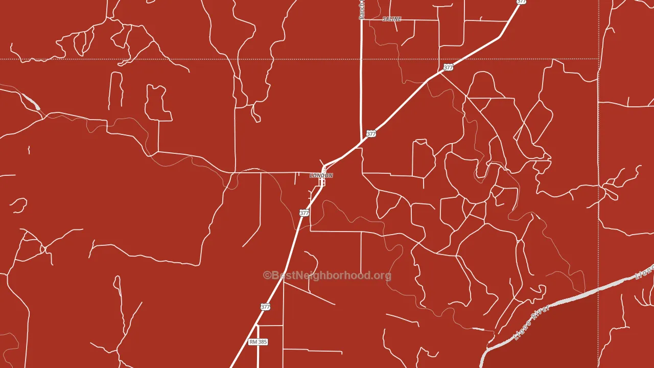 76854, TX block-group political-lean map