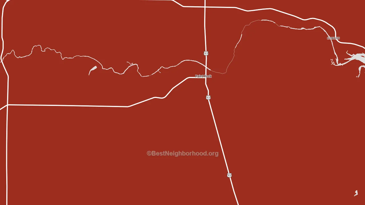 76866, TX block-group political-lean map