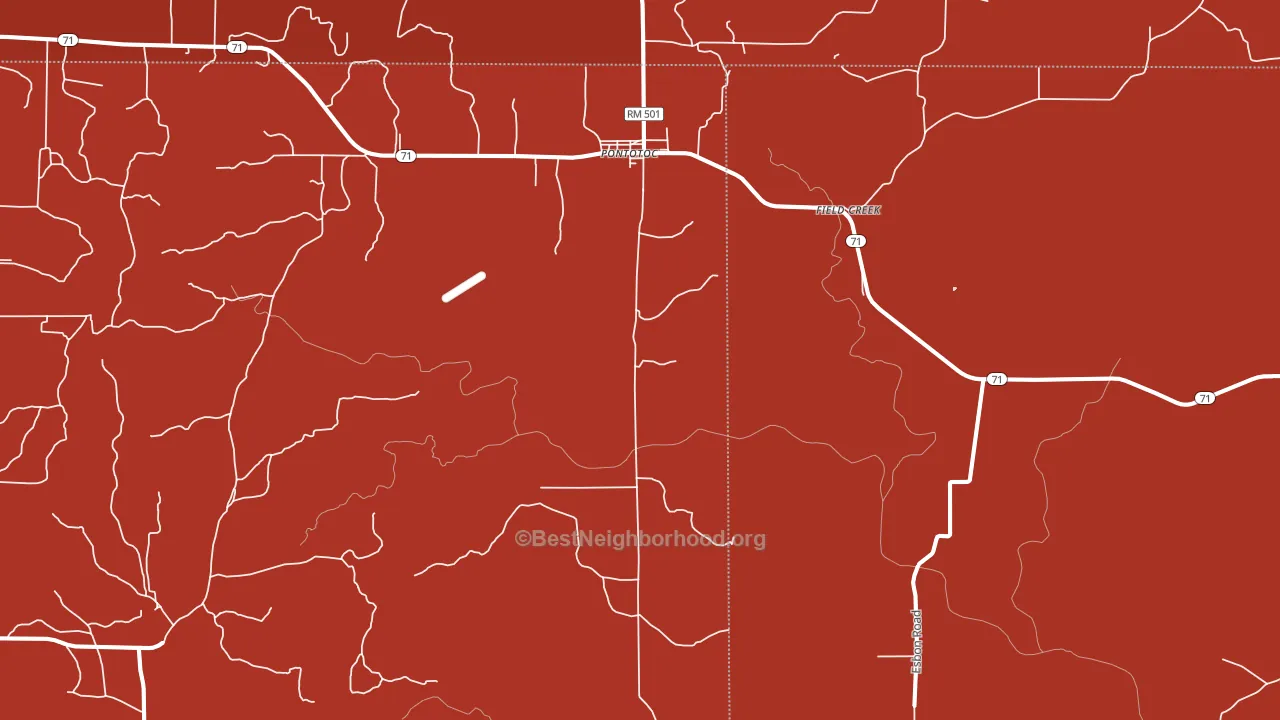 76869, TX block-group political-lean map