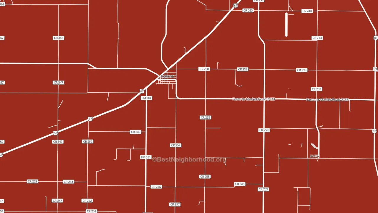 76875, TX block-group political-lean map