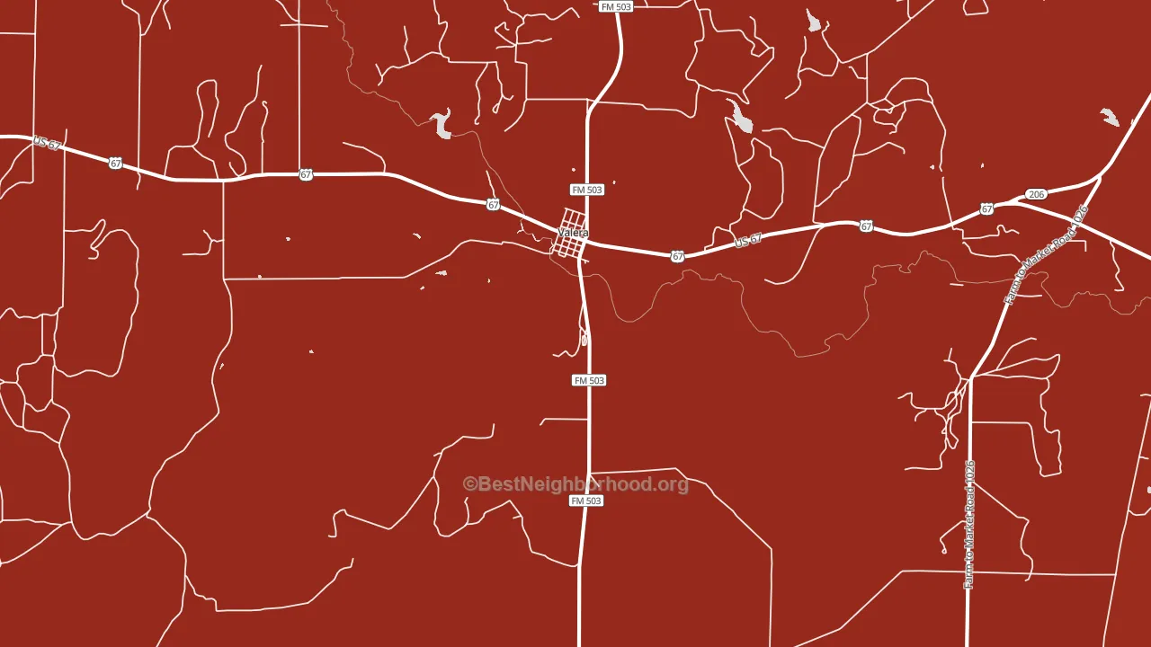 76884, TX block-group political-lean map