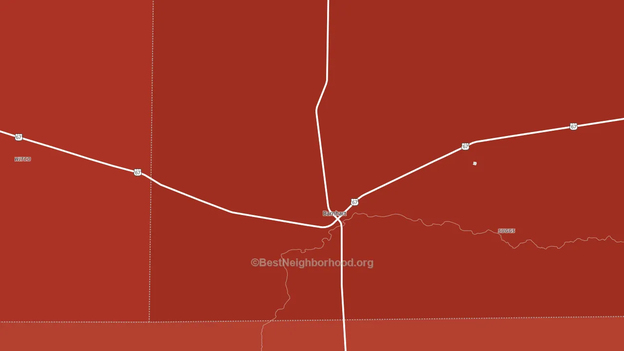 76930, TX block-group political-lean map