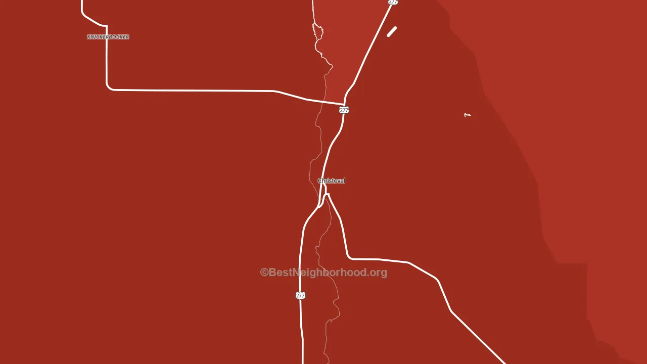 76935, TX block-group political-lean map