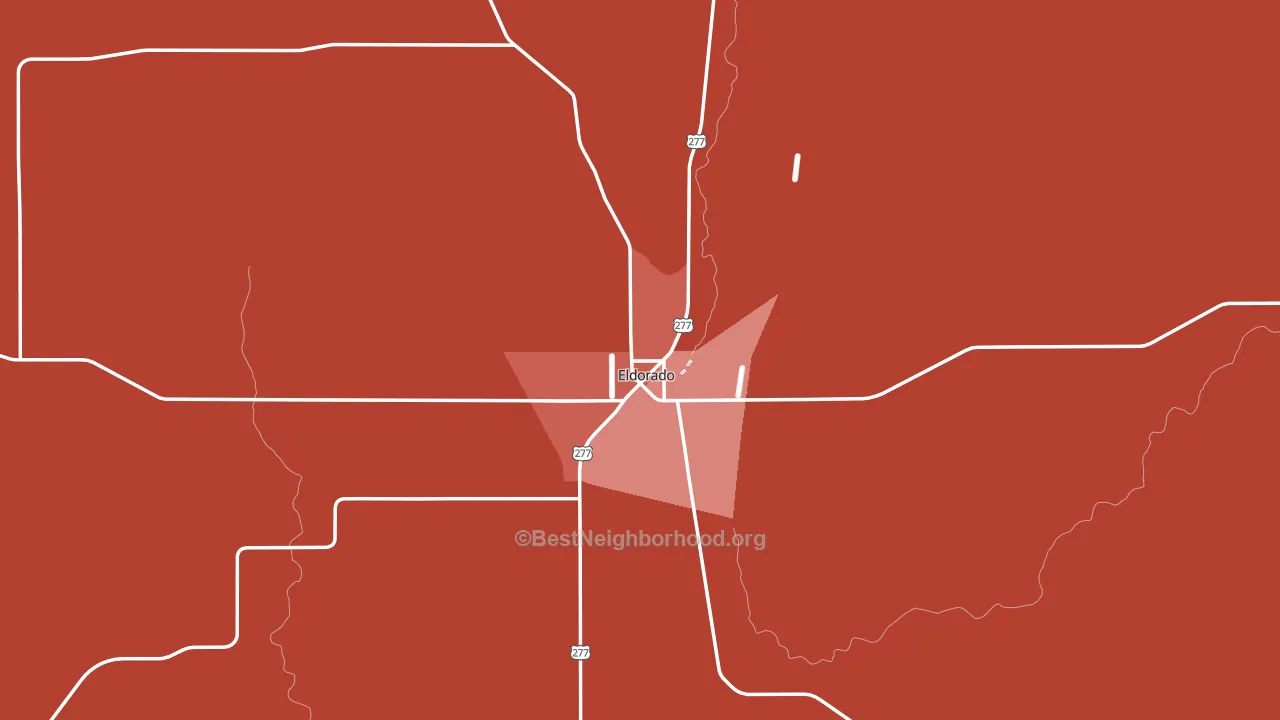76936, TX block-group political-lean map