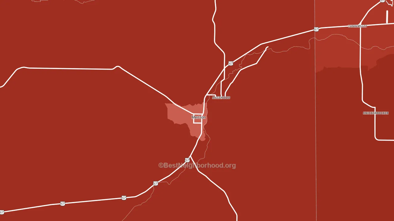 76941, TX block-group political-lean map