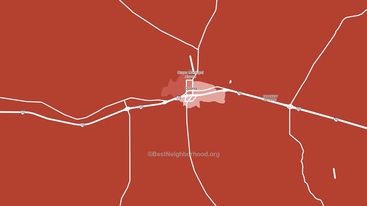 76943, TX block-group political-lean map