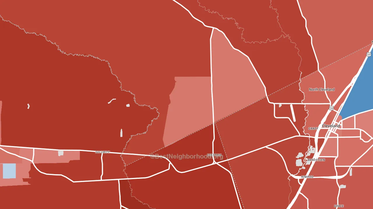 77328, TX block-group political-lean map