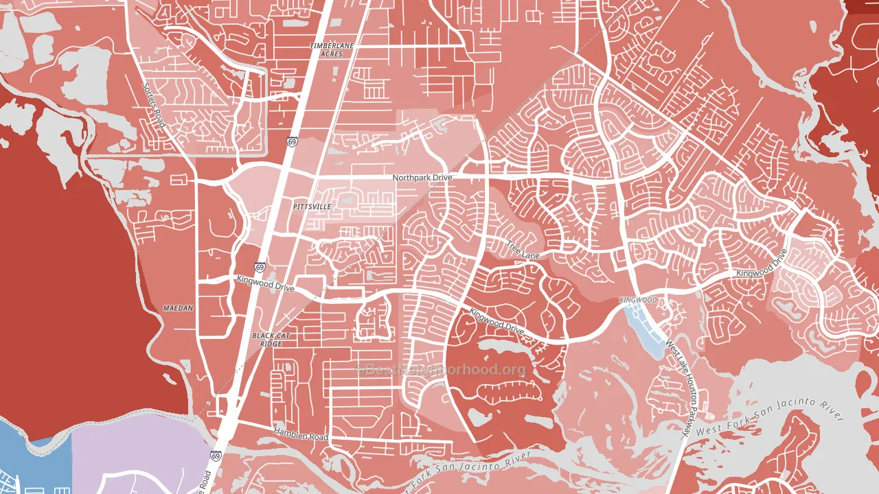 77339, TX block-group political-lean map