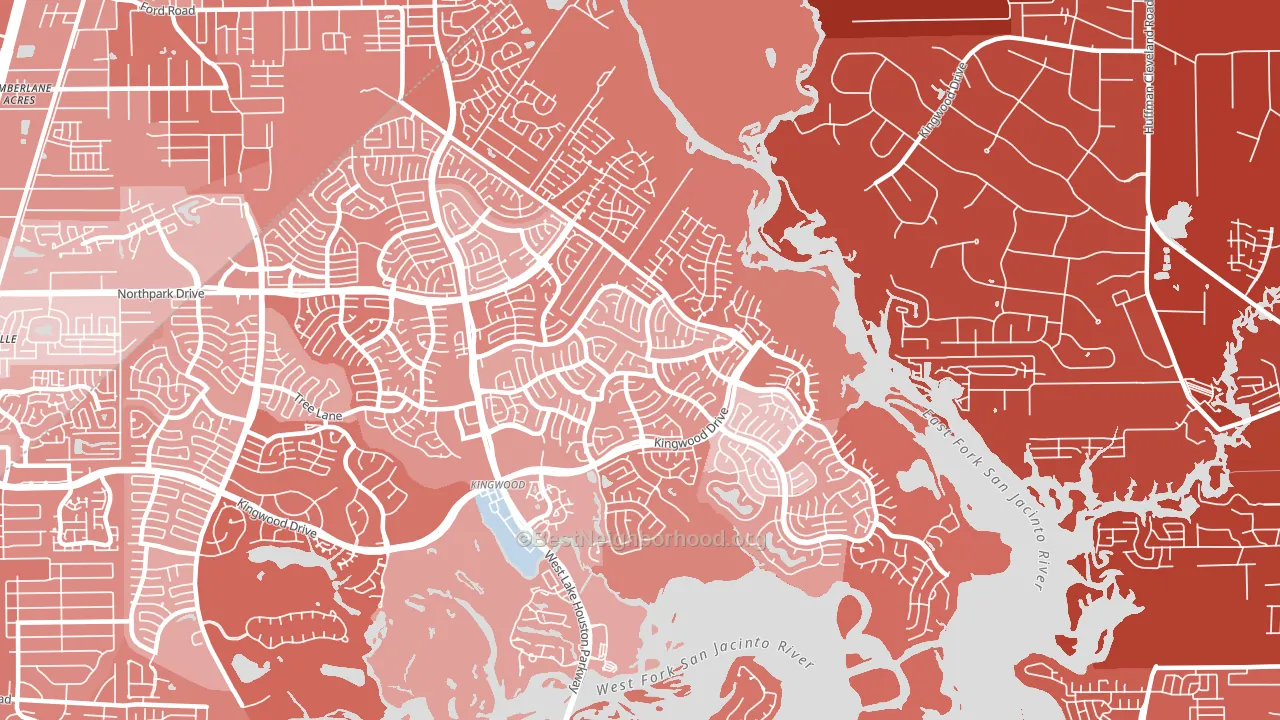 77345, TX block-group political-lean map