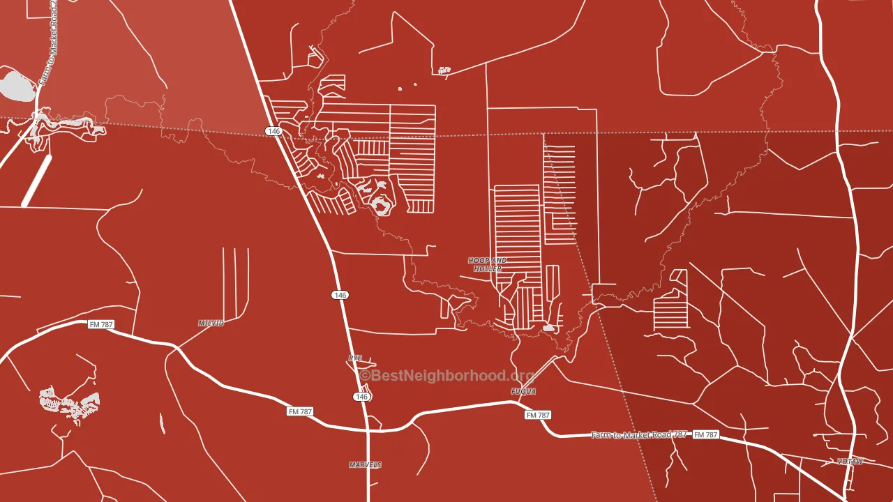 77369, TX block-group political-lean map