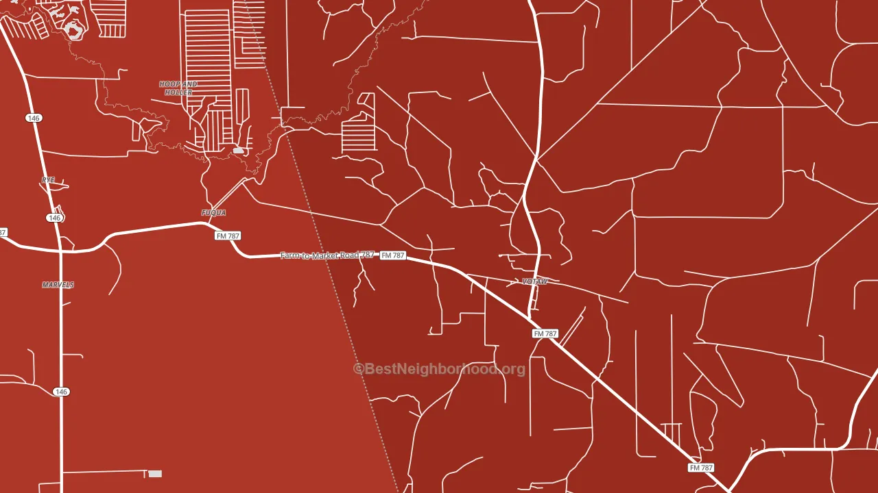 77376, TX block-group political-lean map
