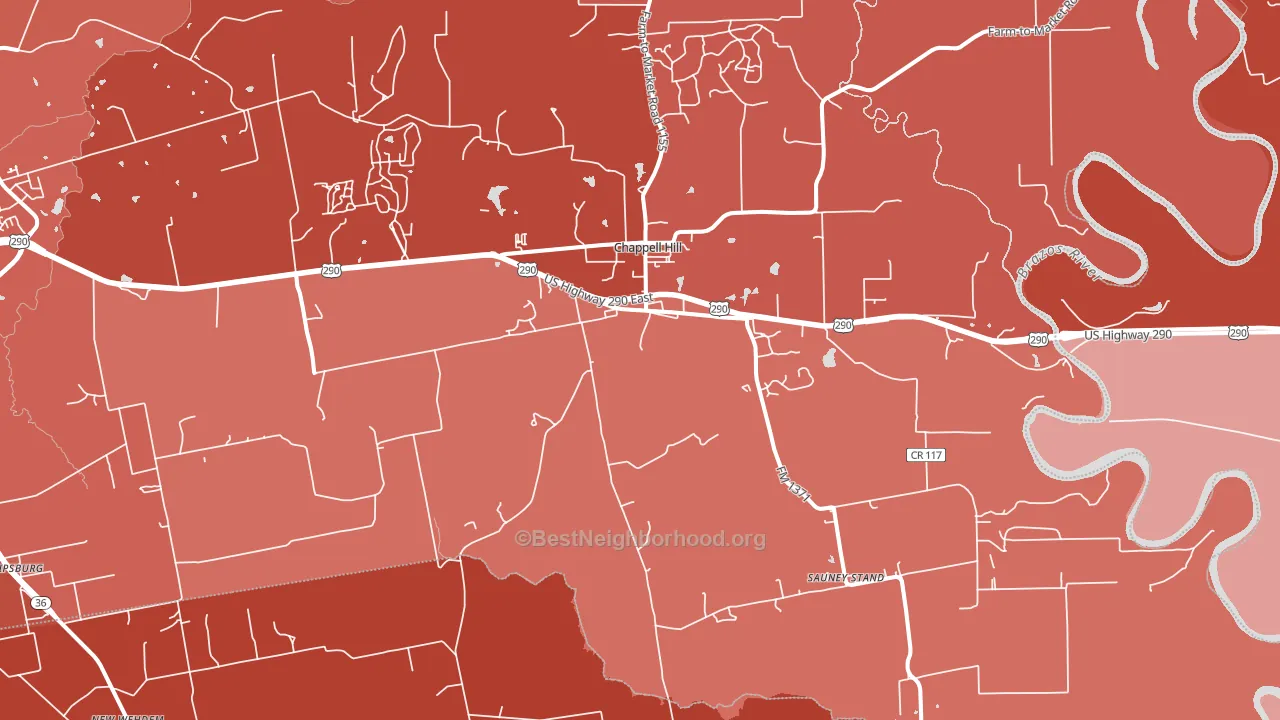 77426, TX block-group political-lean map