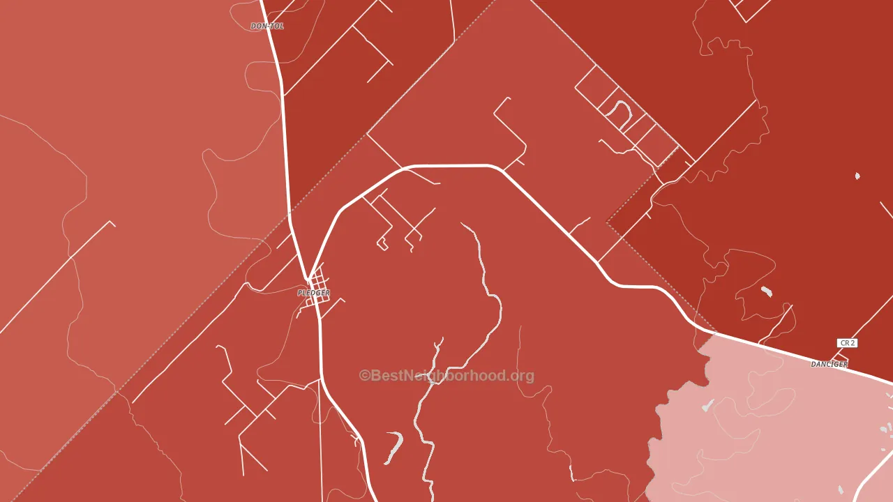 77468, TX block-group political-lean map