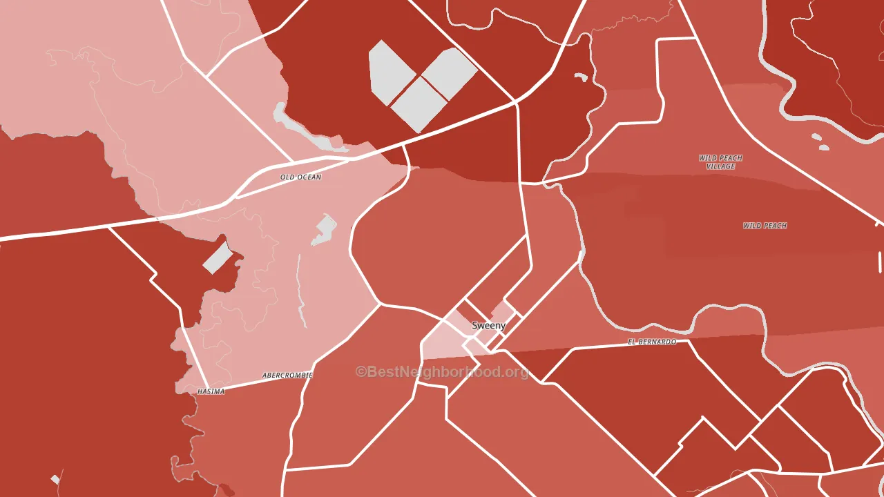 77480, TX block-group political-lean map