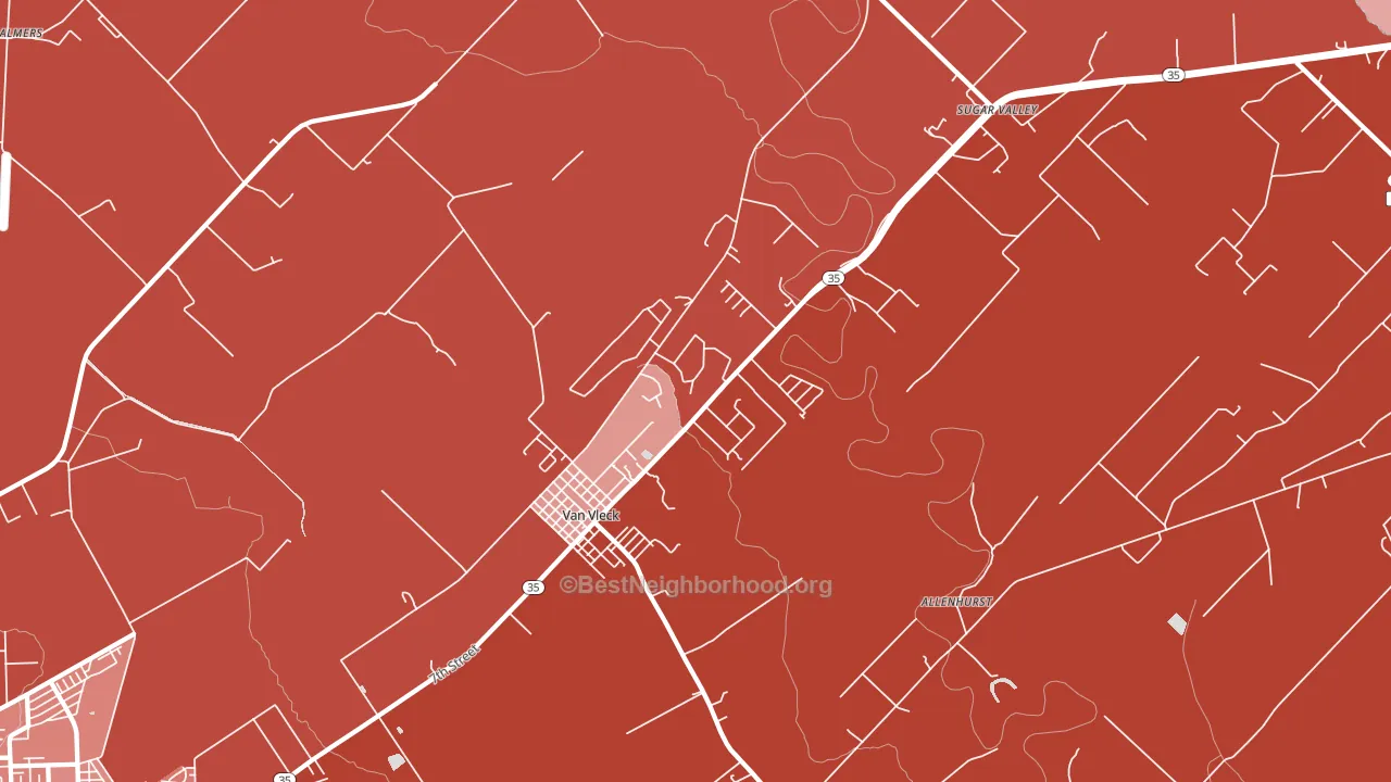 77482, TX block-group political-lean map