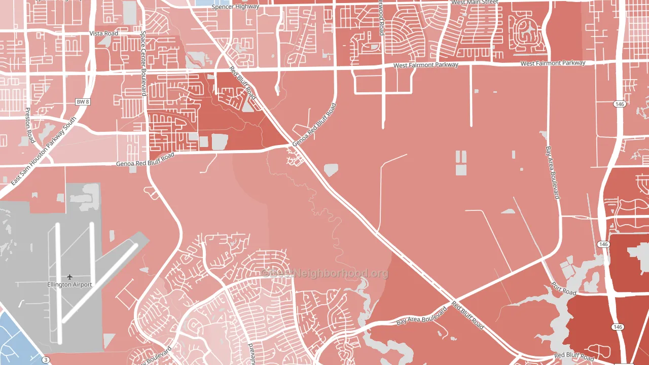 77507, TX block-group political-lean map