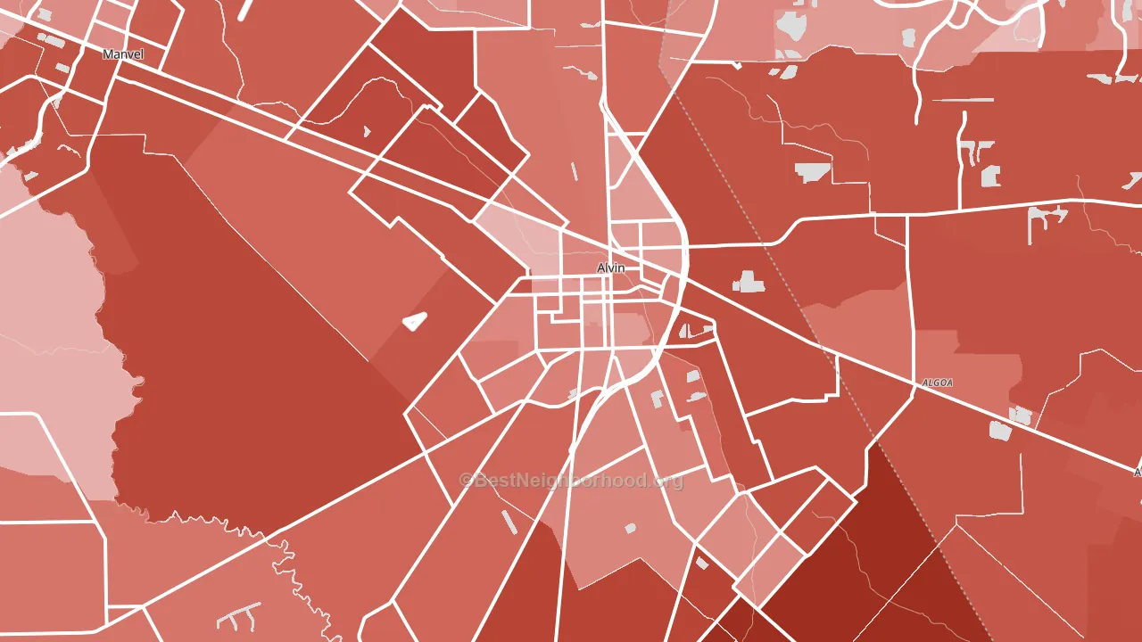 77511, TX block-group political-lean map