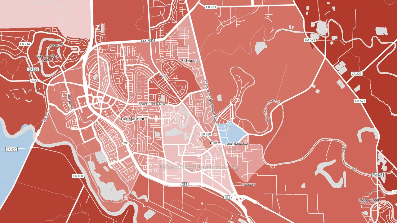 77531, TX block-group political-lean map