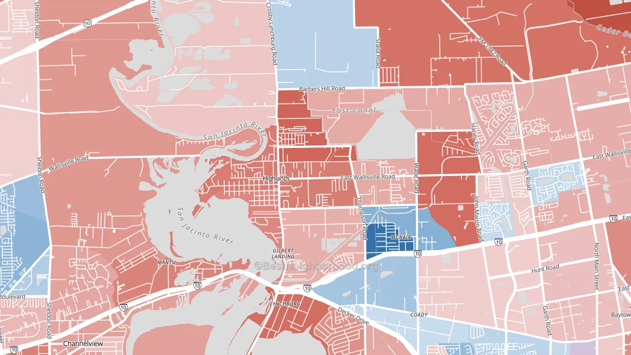 77562, TX block-group political-lean map