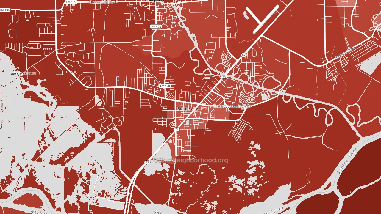 77611, TX block-group political-lean map